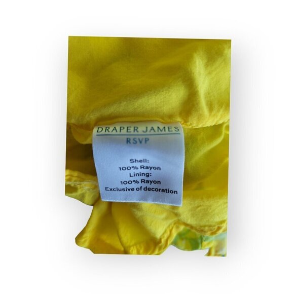 XS Draper James Clip-Dot Tiered Maxi Dress in Yellow/Blue - Picture 8 of 10